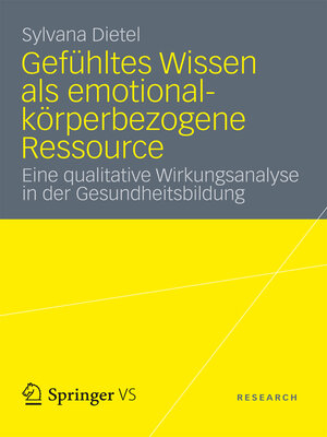 cover image of Gefühltes Wissen als emotional-körperbezogene Ressource